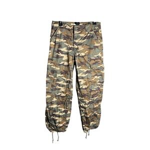 Levi's 94 Baggy Cargo Pants Camo Print Distressed Utility Size 28